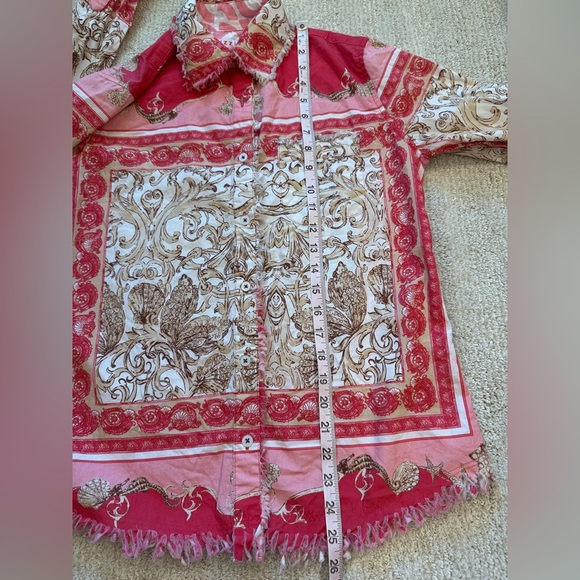 TIZZIE CAPE COD TUNIC buttons size S - Picture 5 of 7